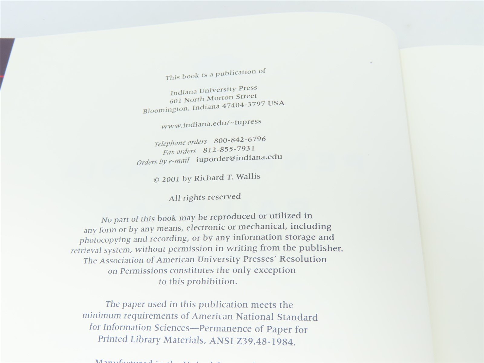 The Pennsylvania Railroad At Bay by Richard T Wallis ©2001 HC Book