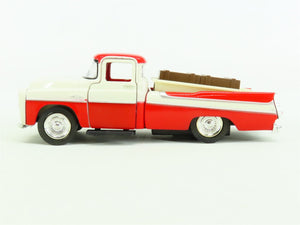 O 1/40 Scale Saico #DP5025 1957 Dodge Sweptside D100 Pickup Truck - Red/Cream