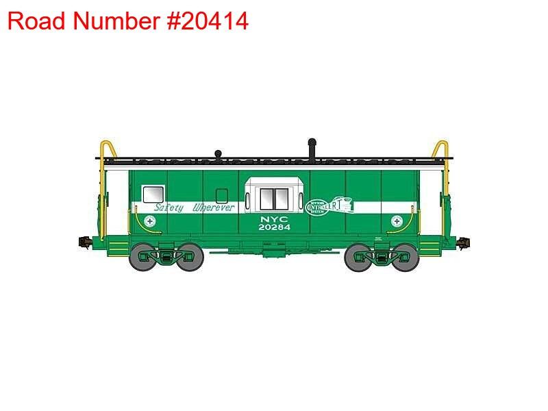 N Bluford Shops 40161 NYC New York CentrALERT Half-Bay Window Caboose #20414