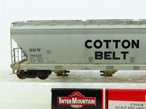 HO InterMountain 47044-08 SSW Cotton Belt 3-Bay Hopper #70037 Custom Weathered