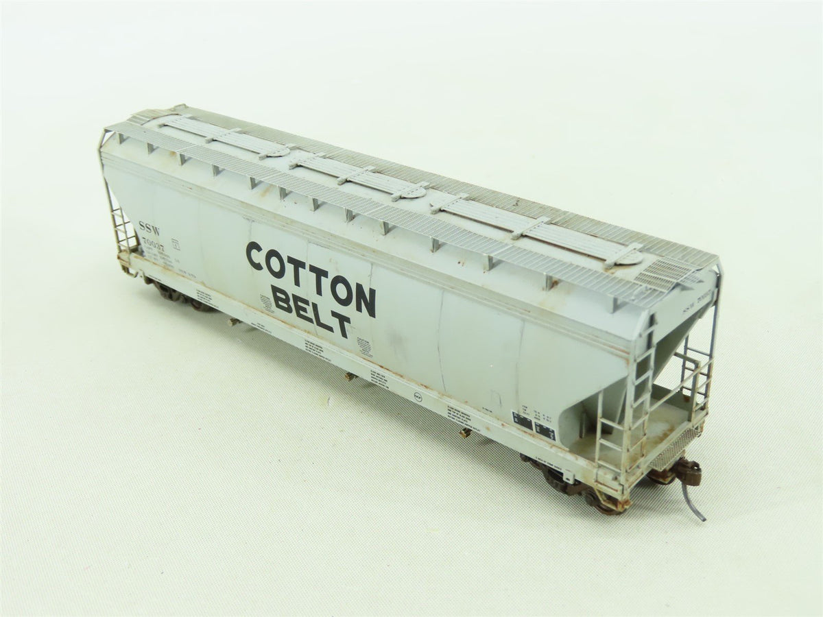 HO InterMountain 47044-08 SSW Cotton Belt 3-Bay Hopper #70037 Custom Weathered