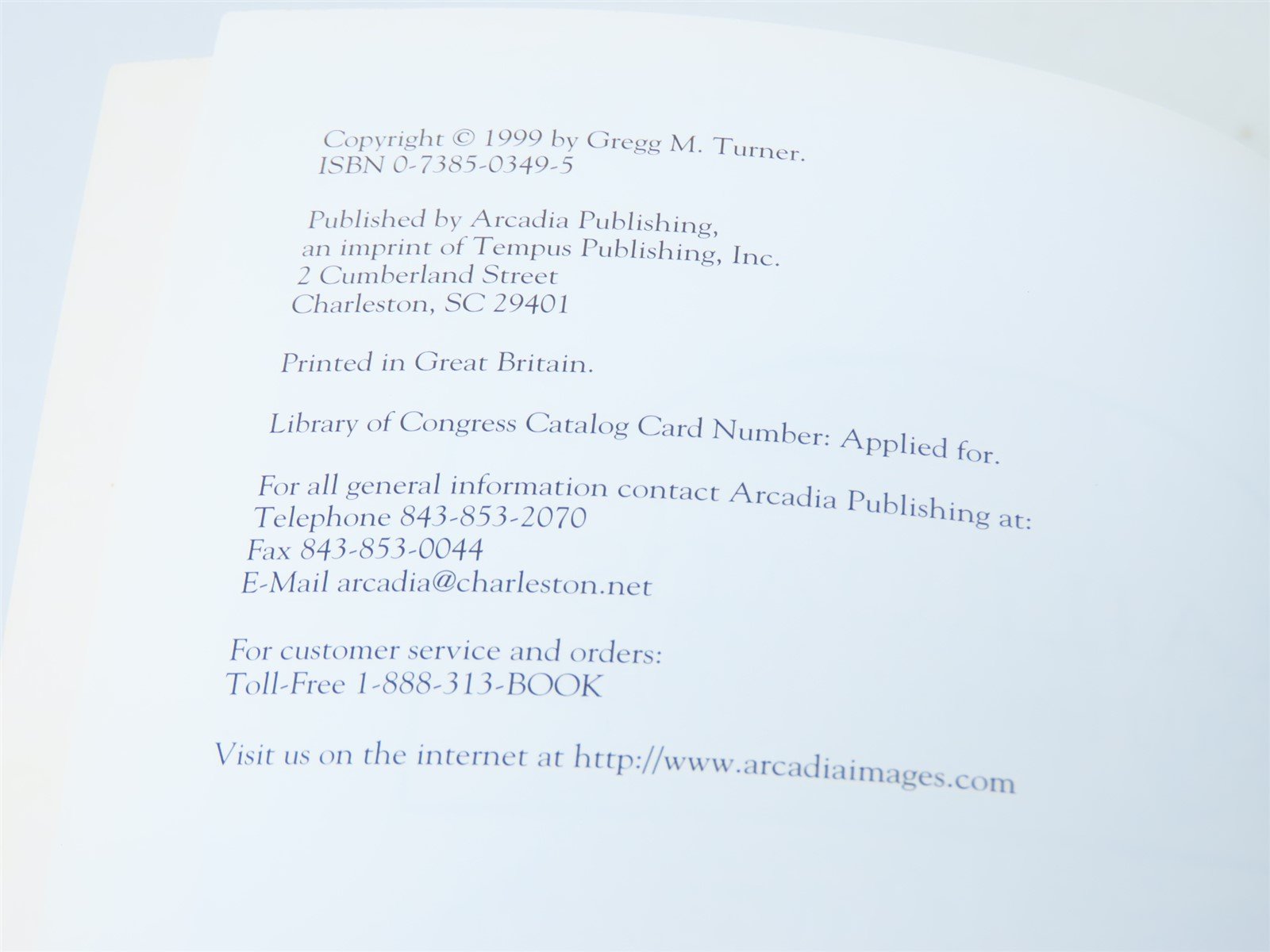 Images of America -Railroads of Southwest Florida by Gregg M. Turner ©2000 SC Bk