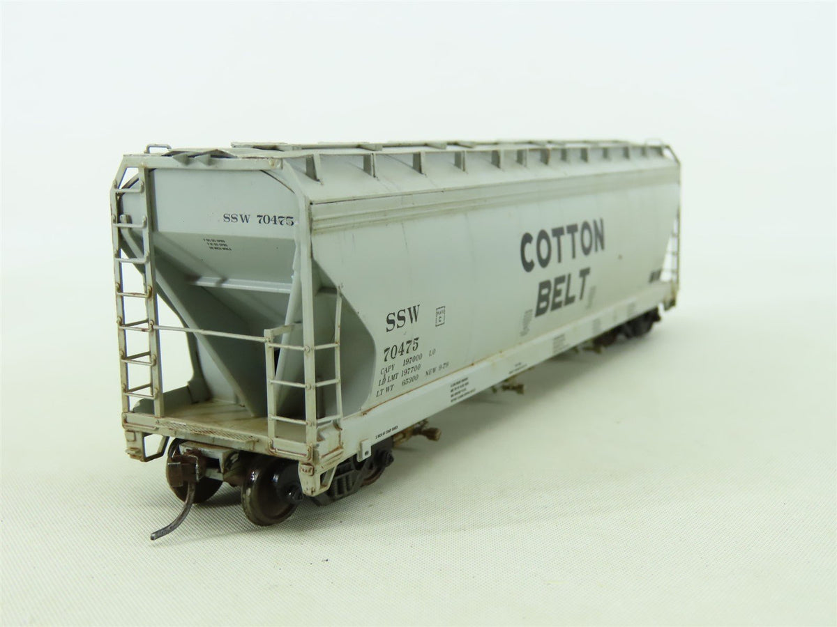 HO InterMountain 47044-06 SSW Cotton Belt 3-Bay Hopper #70475 Custom Weathered