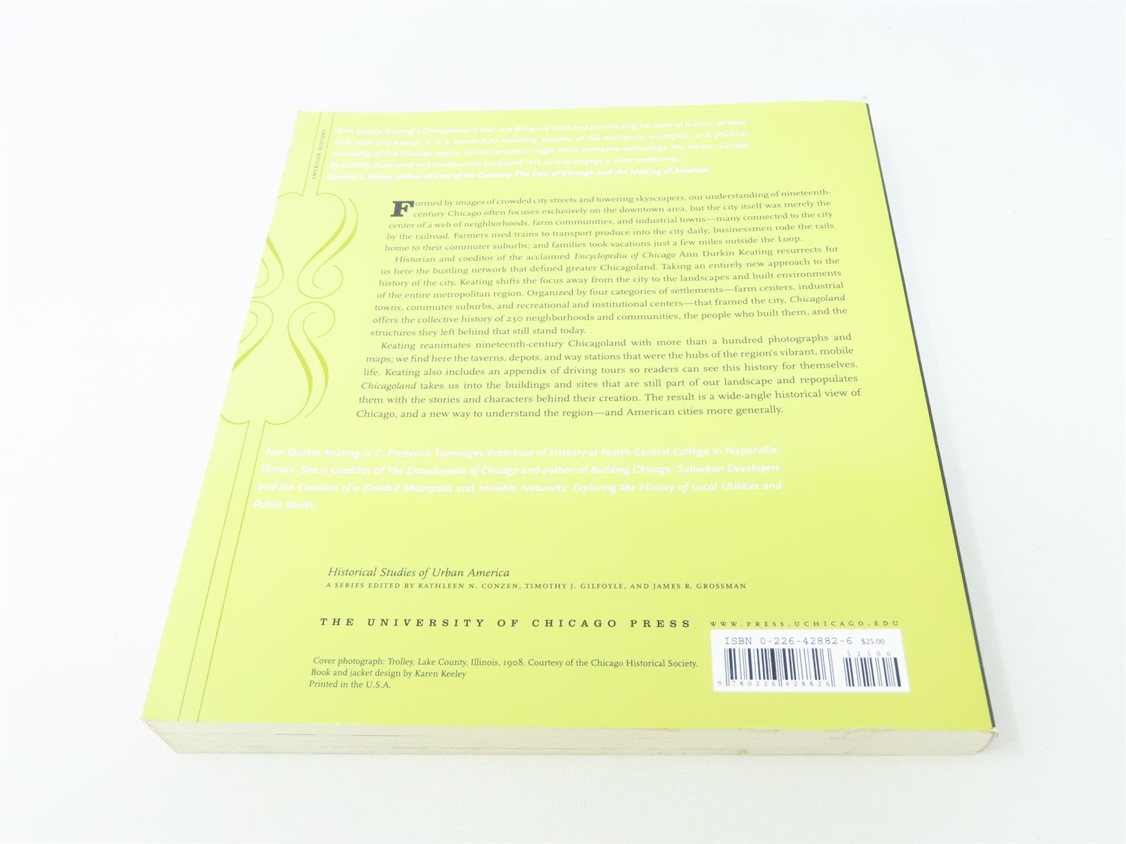Chicagoland City & Suburbs in the RR Age by Ann Durkin Keating ©2005 SC Book