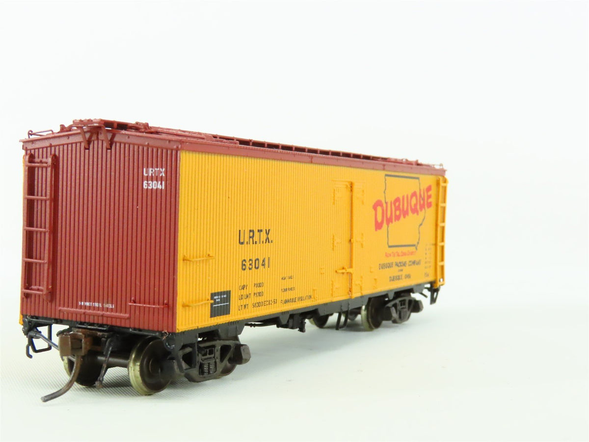 HO Scale Rapido #121003-4 URTX Dubuque GARX 37&#39; Meat Reefer #63041 - Custom