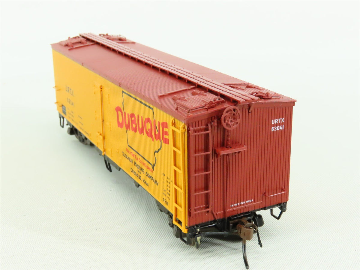 HO Scale Rapido #121003-4 URTX Dubuque GARX 37&#39; Meat Reefer #63041 - Custom