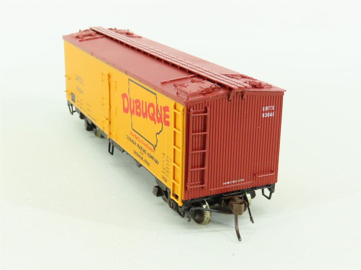 HO Scale Rapido #121003-4 URTX Dubuque GARX 37&#39; Meat Reefer #63041 - Custom