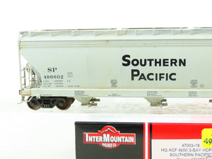 HO Scale InterMountain 47003-18 SP 3-Bay Covered Hopper #496539 Custom Weathered