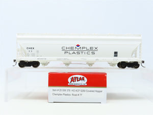 HO Scale Atlas Master Plus 20006378 CHEX Chemplex Plastics 4-Bay Hopper #77