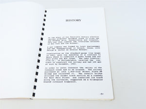 Conneut & Erie Traction Co. by Benson W Rohrbeck ©1990 SC Book