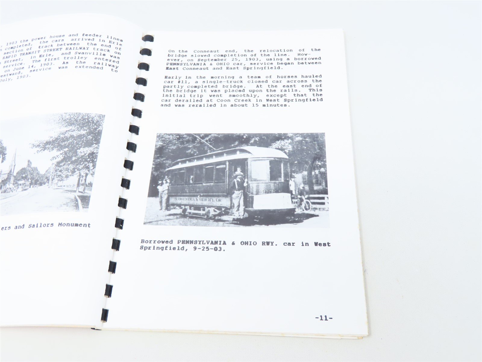 Conneut & Erie Traction Co. by Benson W Rohrbeck ©1990 SC Book