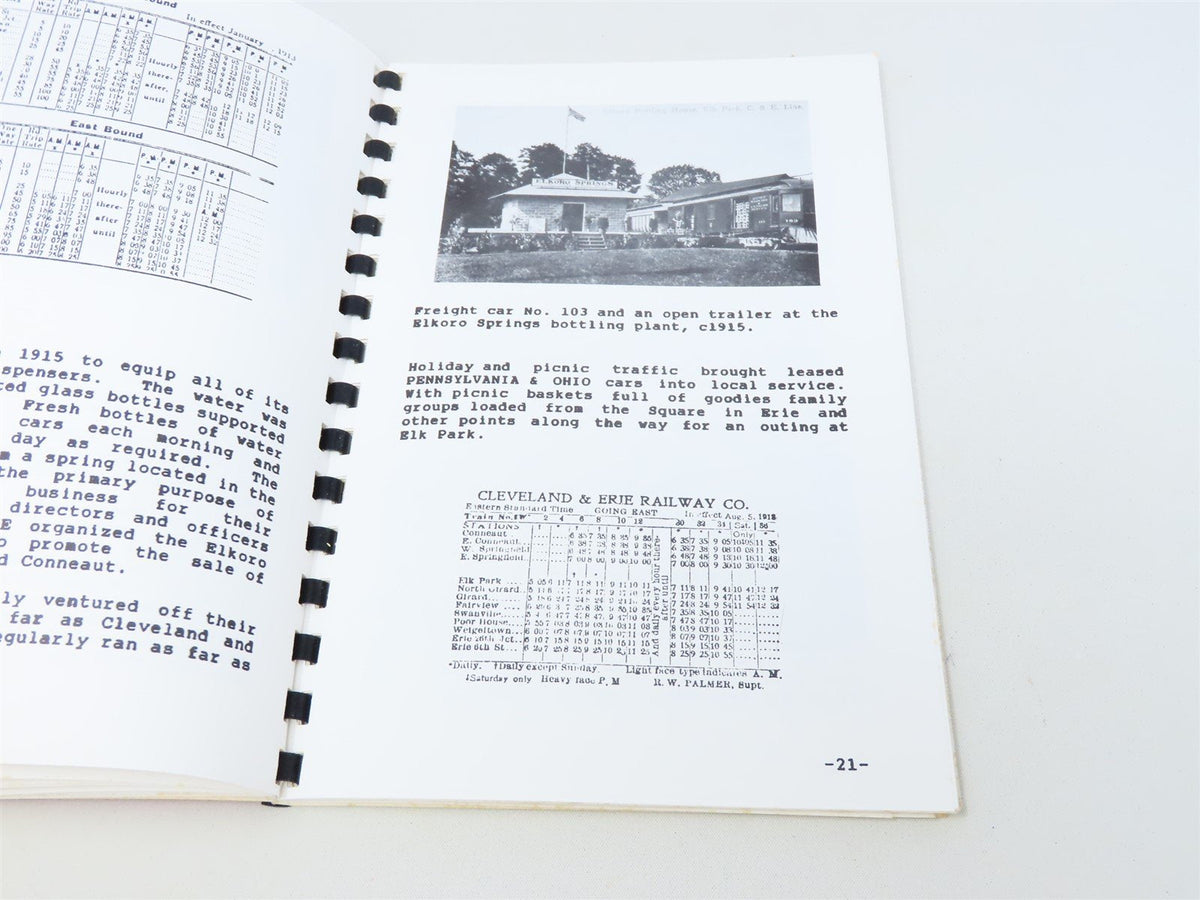 Conneut &amp; Erie Traction Co. by Benson W Rohrbeck ©1990 SC Book
