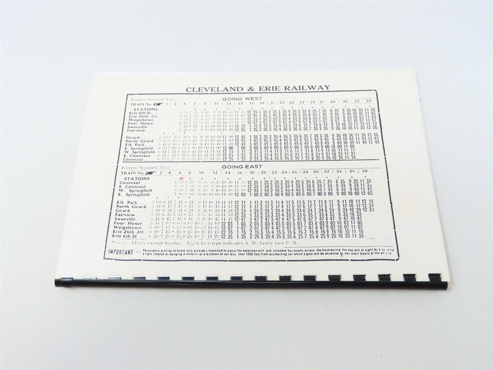 Conneut & Erie Traction Co. by Benson W Rohrbeck ©1990 SC Book