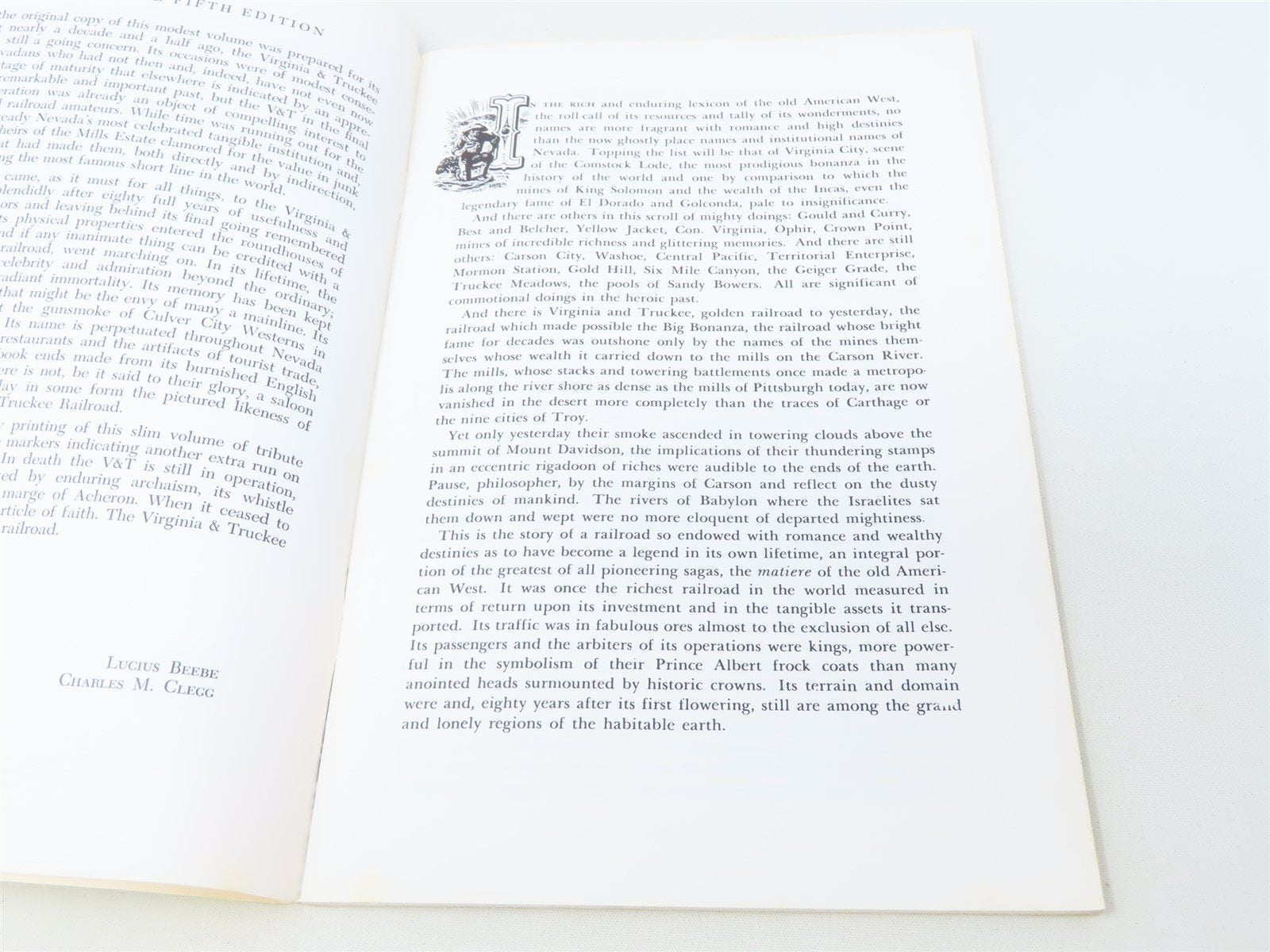 Virginia & Truckee by Lucius Beebe & Charles Clegg ©1980 SC Book