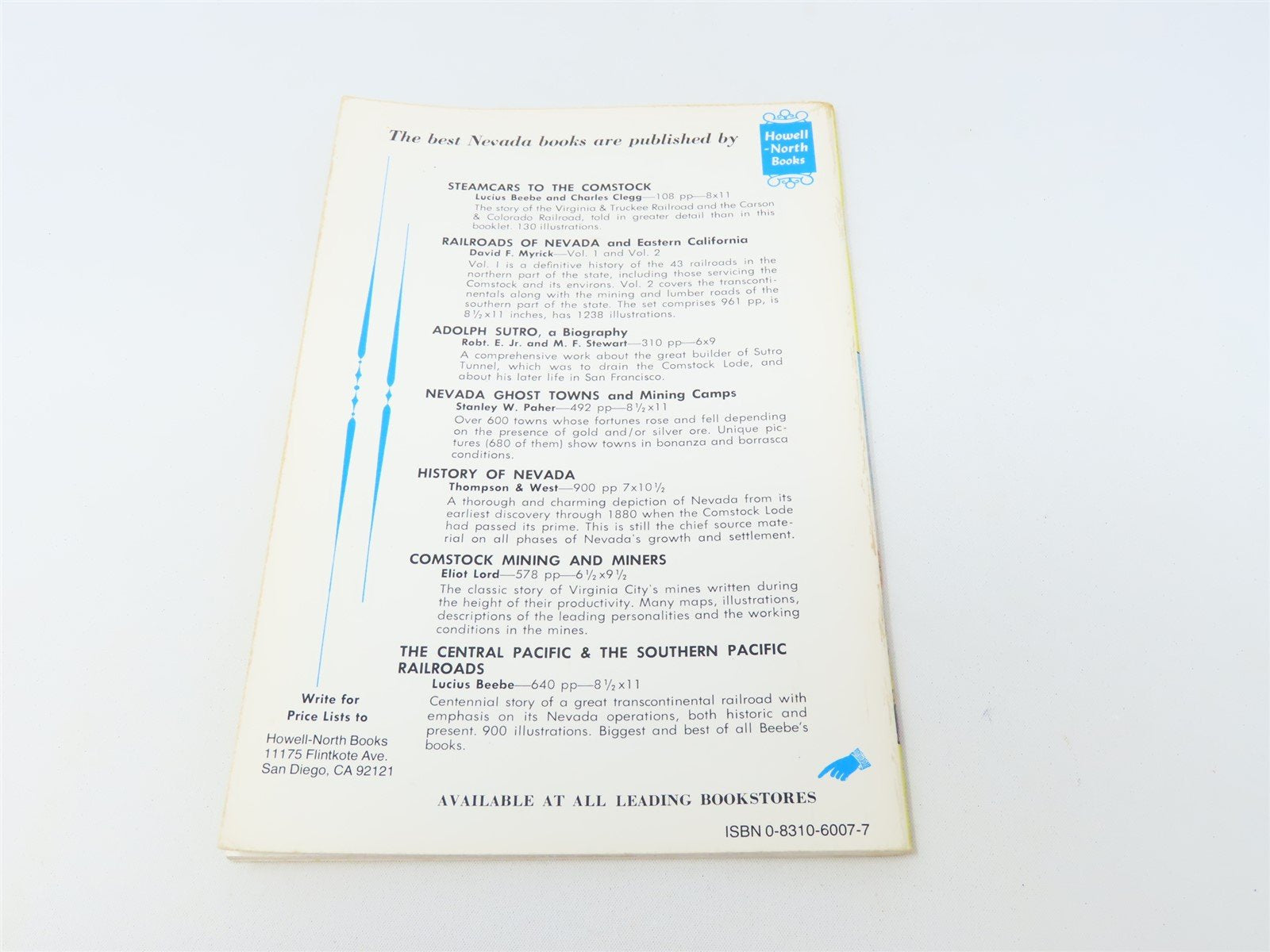 Virginia & Truckee by Lucius Beebe & Charles Clegg ©1980 SC Book