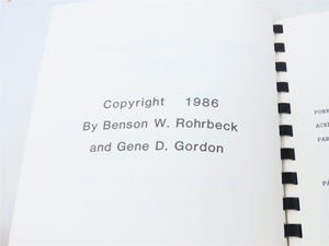Northumberland County Trollys by Benson W Rohrbeck & Gene D Gordon ©1986 SC Book