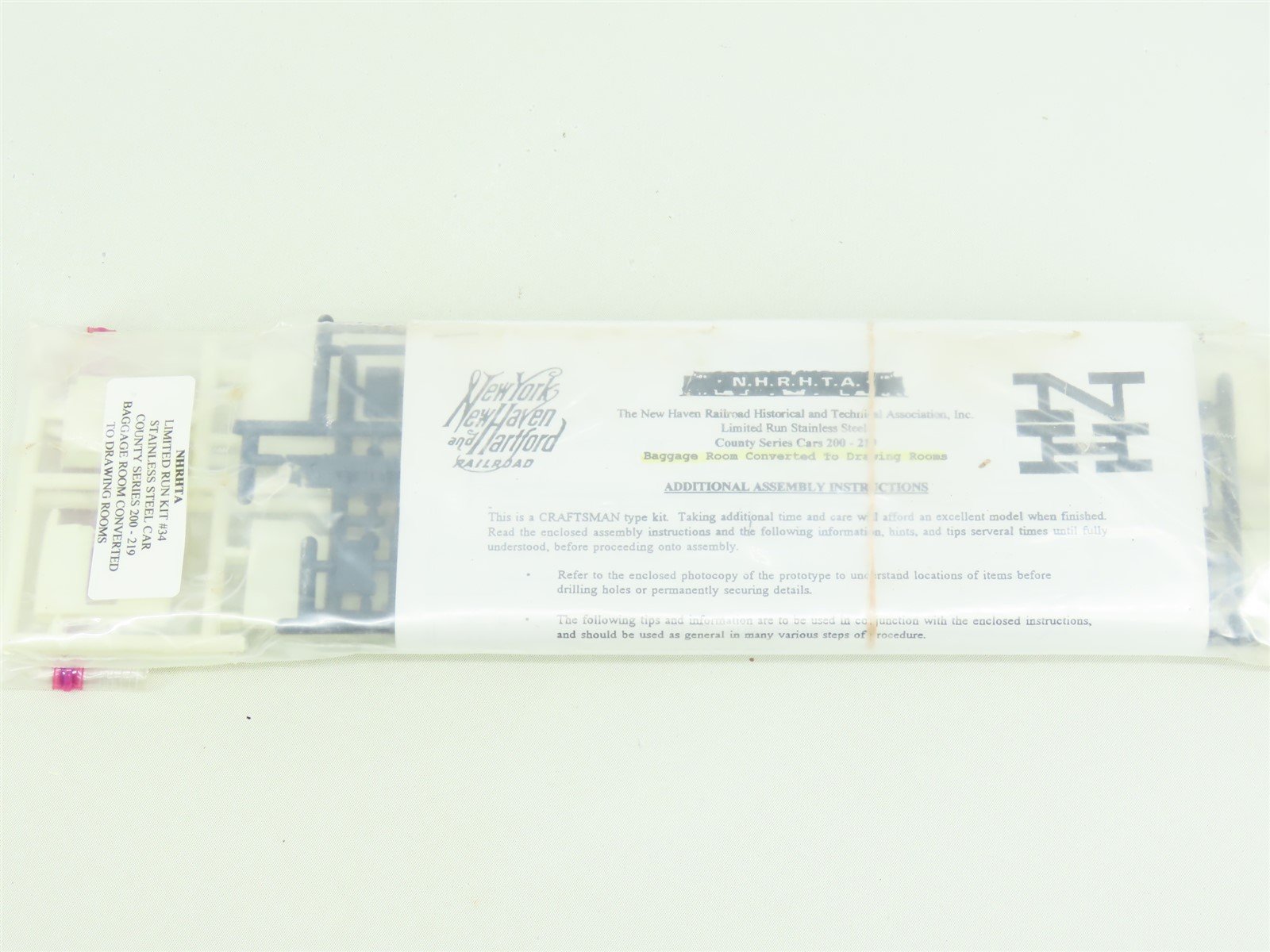 HO NHRHTA Ltd. Run Kit #34 Stainless Steel Baggage Rm Converted To Drawing Rm