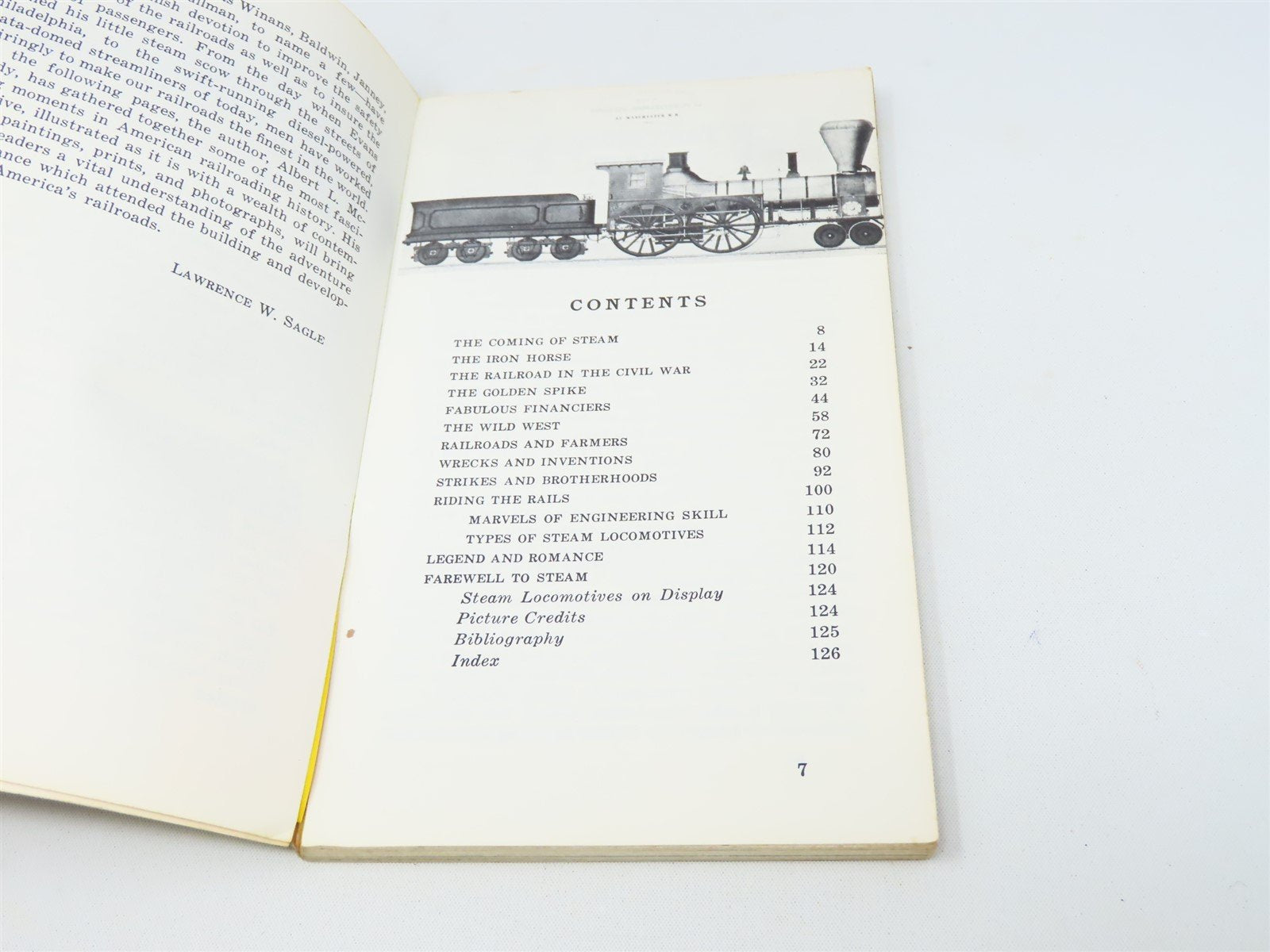 Railroads In The Days of Steam by Albert L McCready ©1960 SC Book