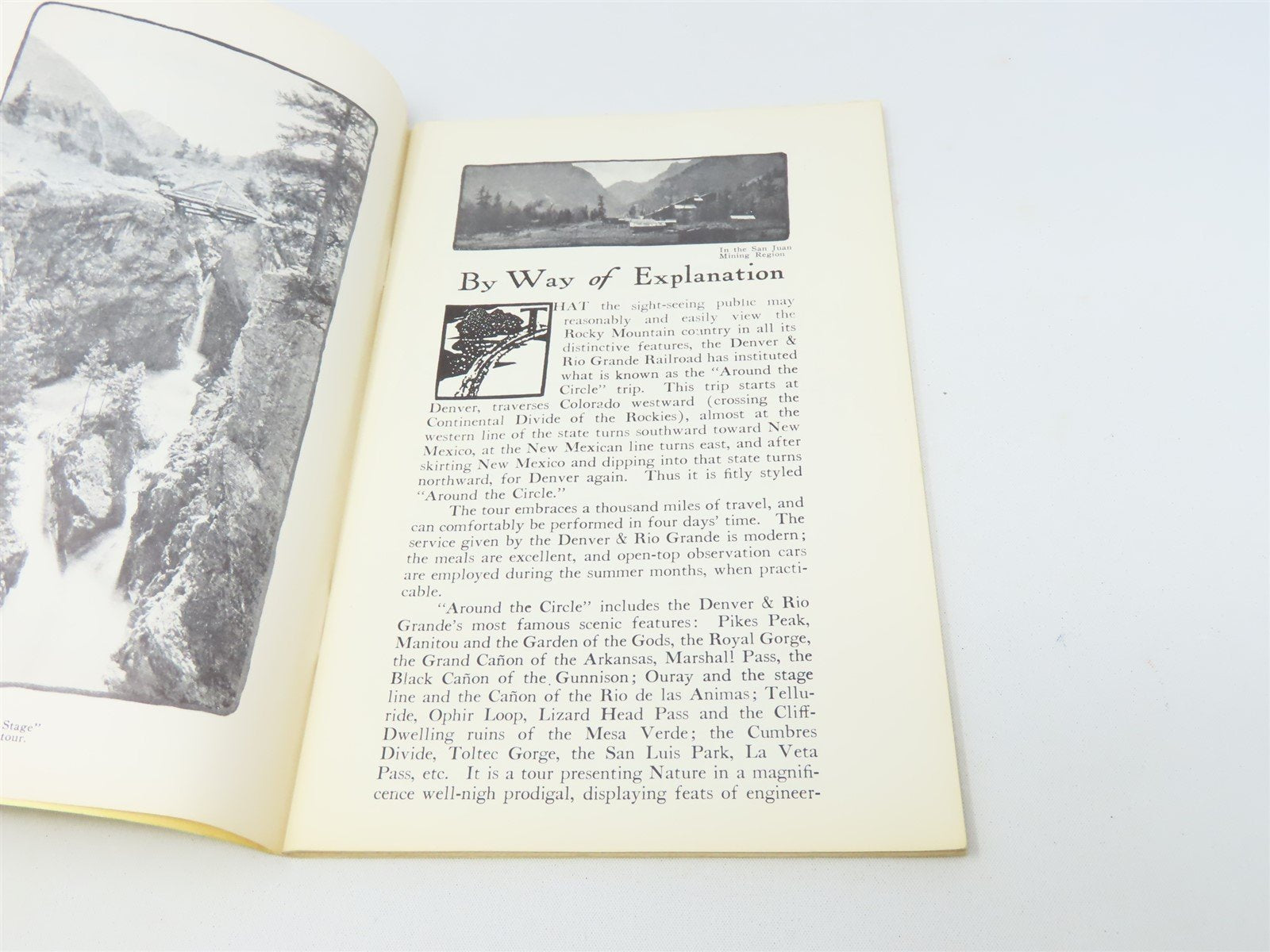 Around The Circle 1000 Miles Through The Rocky MTs by Edwin L Sabin ©1913 SC Bk