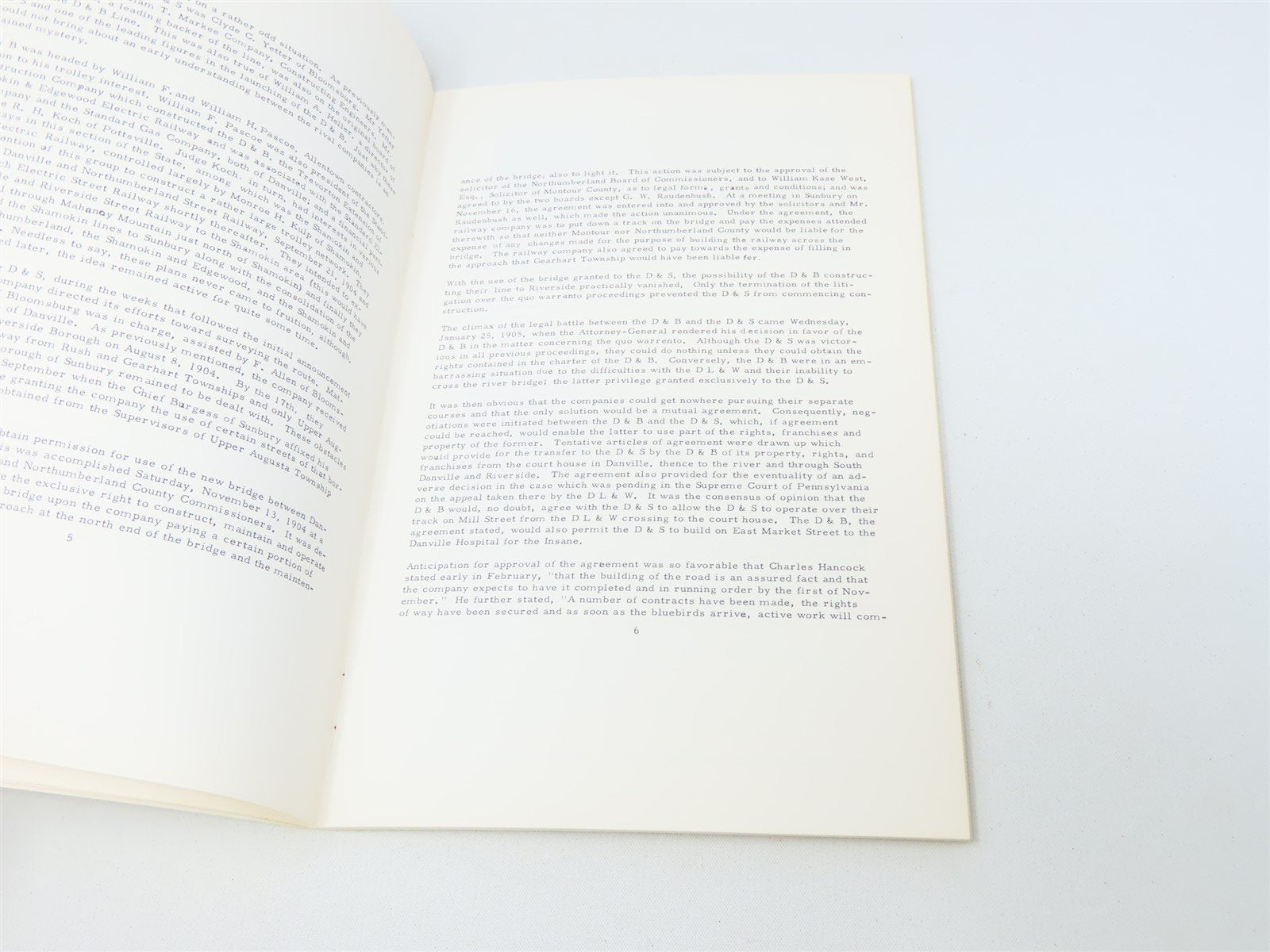 Danville & Sunbury Transit Co. by Gene D Gordon ©1975 SC Book