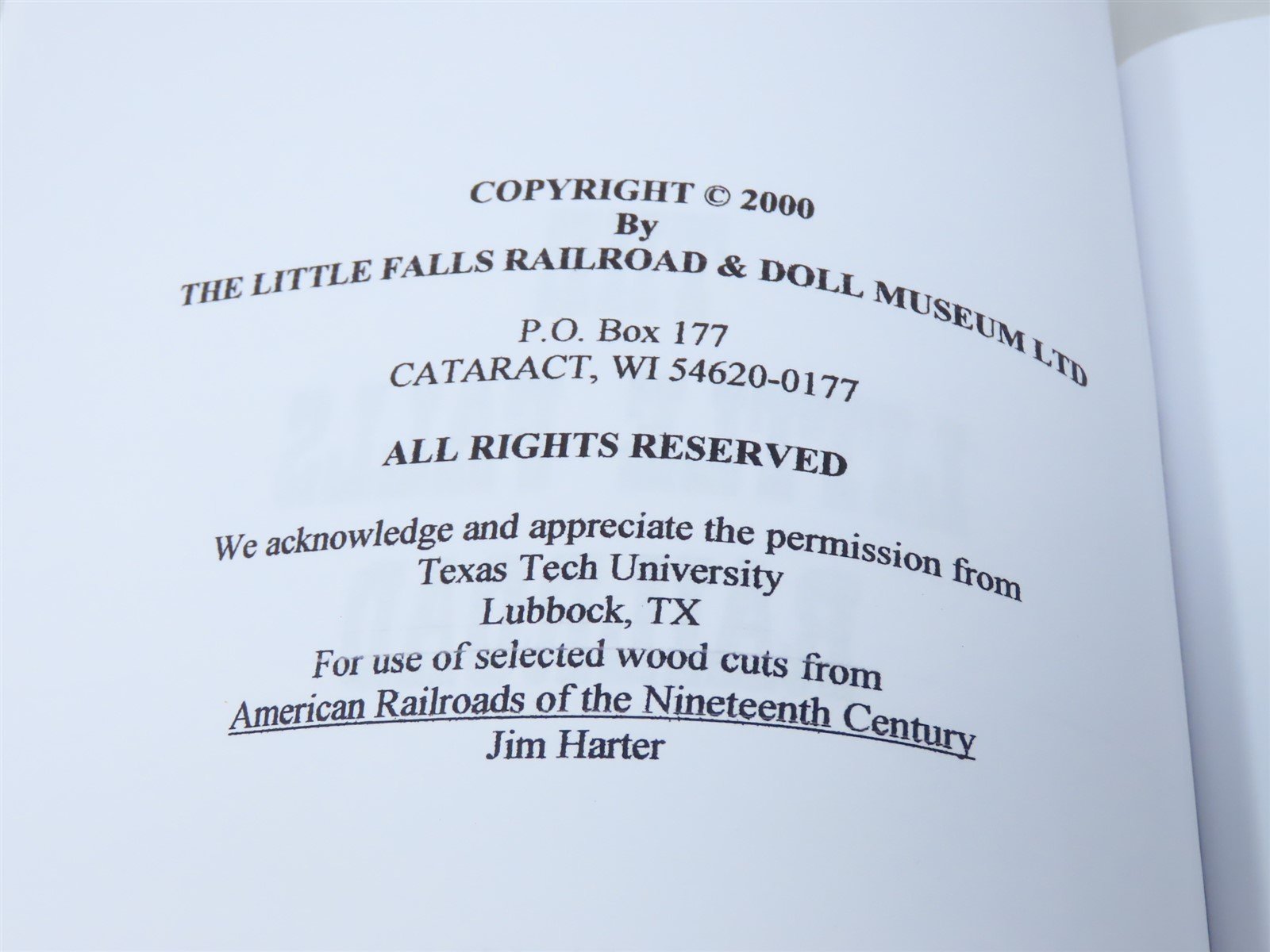 The Little Falls Railroad by Jim Brown & Clifford J Vander Yacht ©2000 SC Book