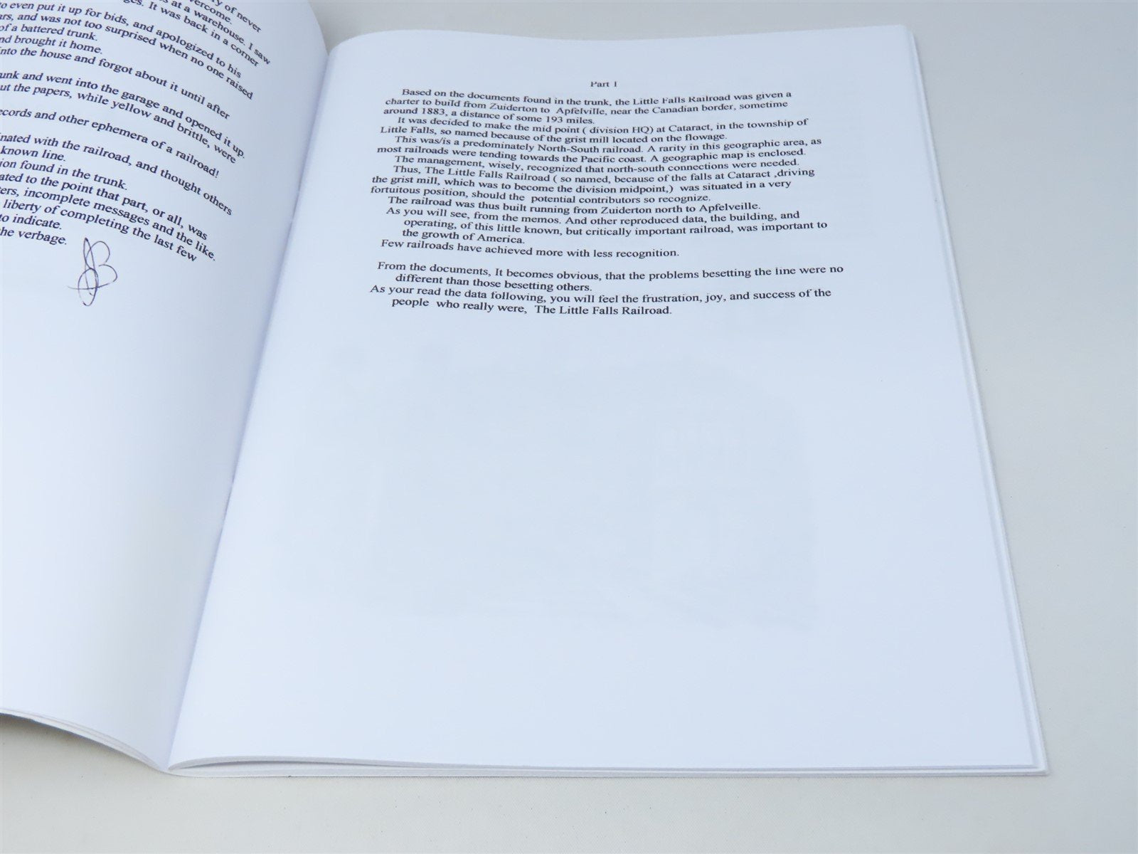 The Little Falls Railroad by Jim Brown & Clifford J Vander Yacht ©2000 SC Book