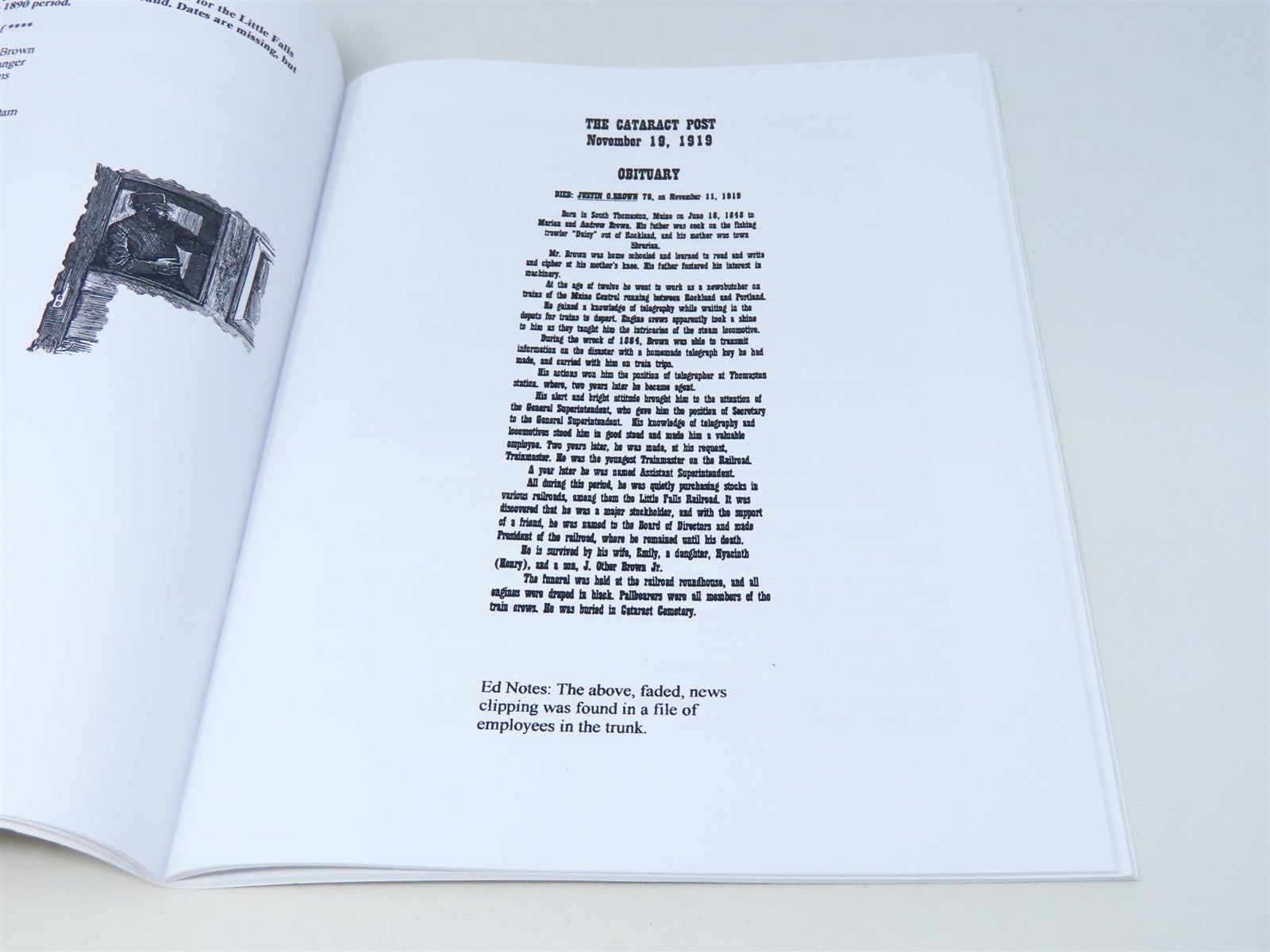 The Little Falls Railroad by Jim Brown & Clifford J Vander Yacht ©2000 SC Book