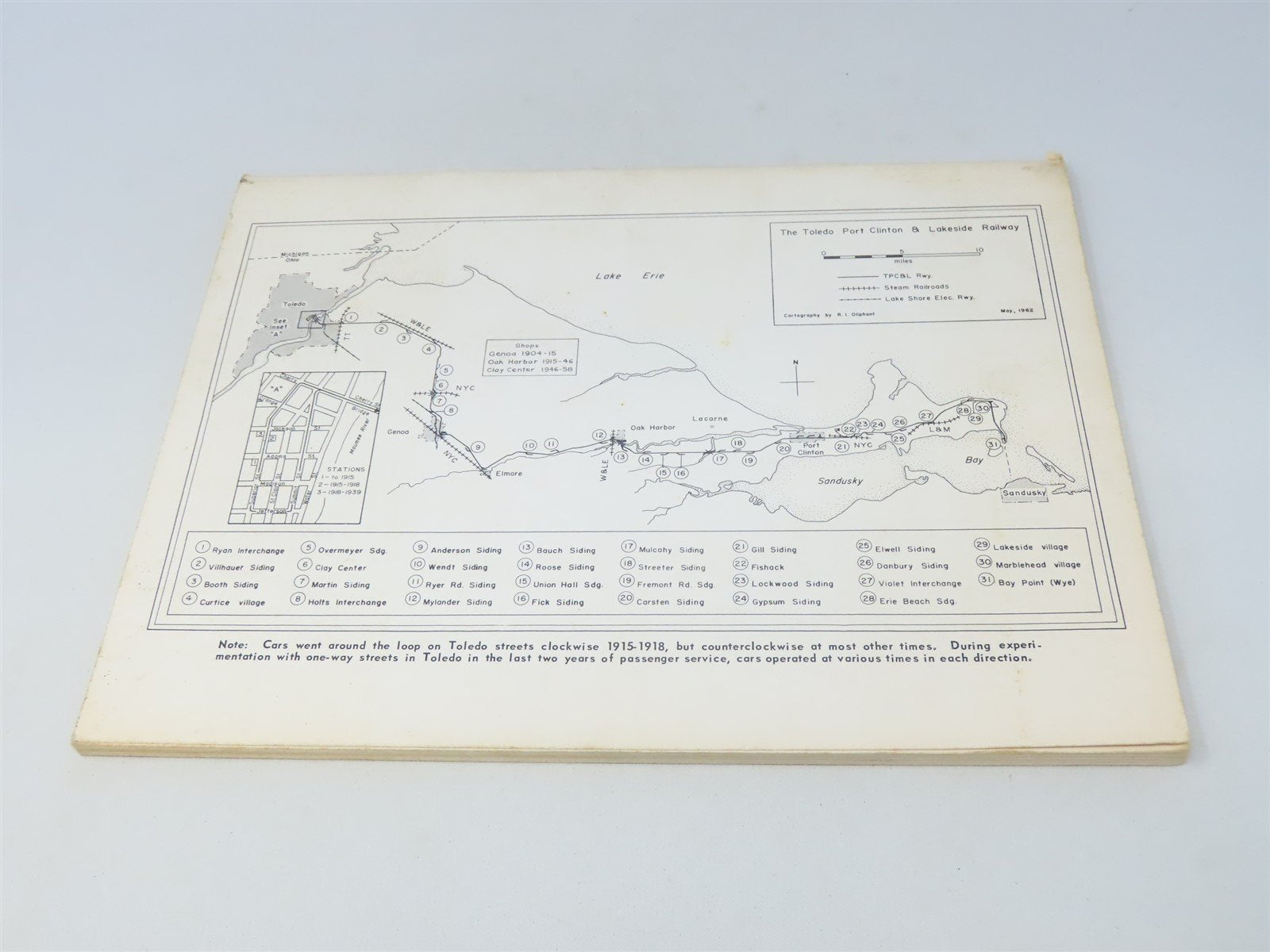 The Toledo, Port Clinton & Lakeside Railway by George W Hilton ©1964 SC Book