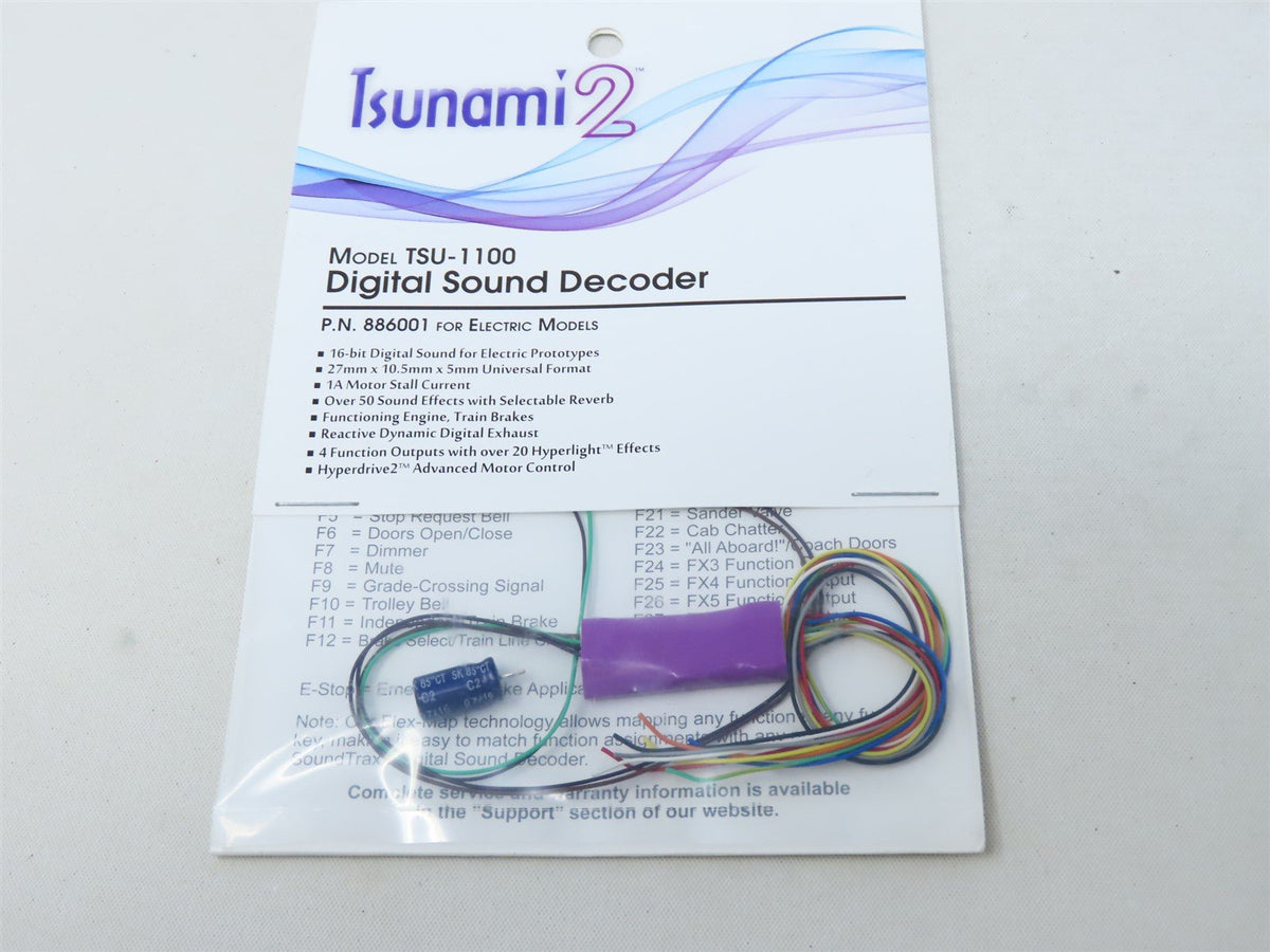 SoundTraxx Tsunami2 886001 TSU-1100 Electric Locomotive DCC / SOUND Decoder