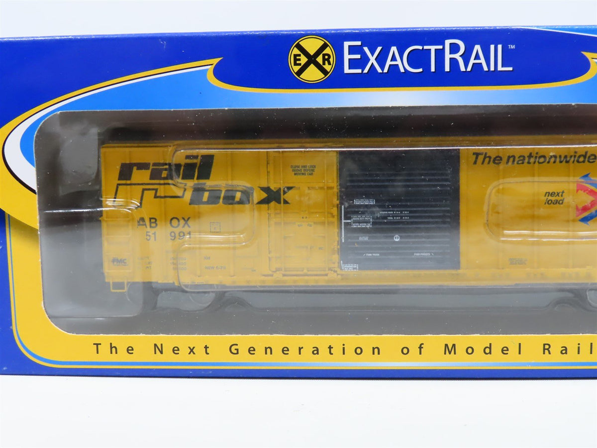 HO ExactRail Evolution Series #EE-1805-5 ABOX Railbox Box Car #51991 - Custom