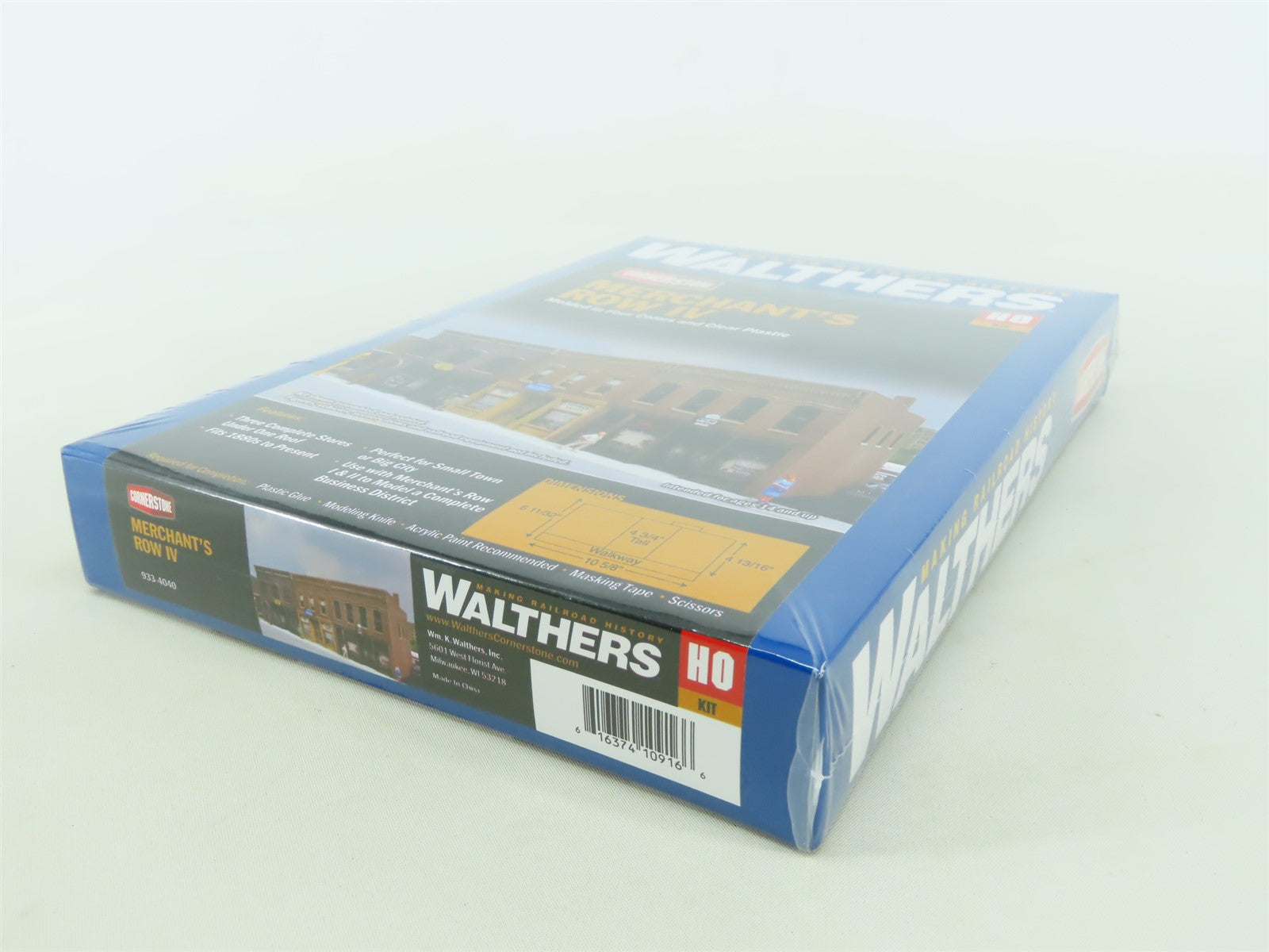 HO 1/87 Scale Walthers Cornerstone Kit #933-4040 Merchant's Row IV - Sealed