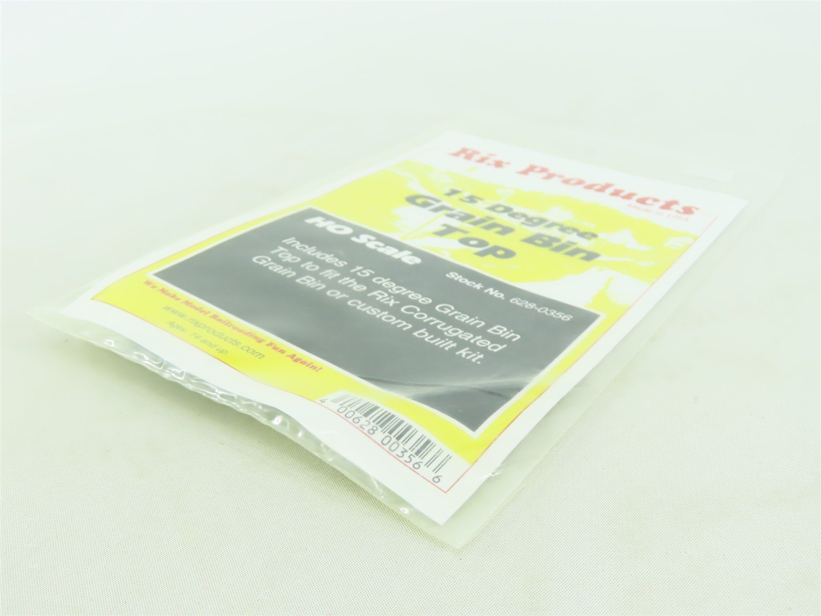 HO 1/87 Scale Rix Products #628-0356 15 Degree Grain Bin Top - Sealed