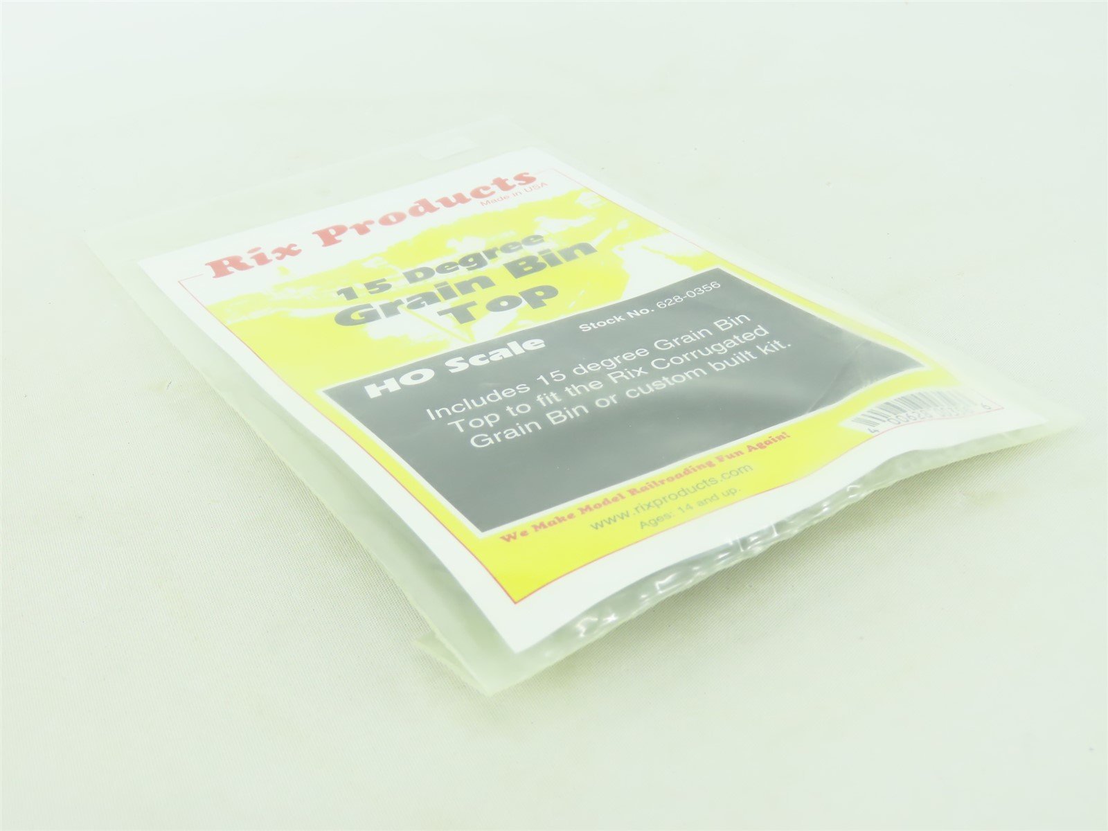 HO 1/87 Scale Rix Products #628-0356 15 Degree Grain Bin Top - Sealed