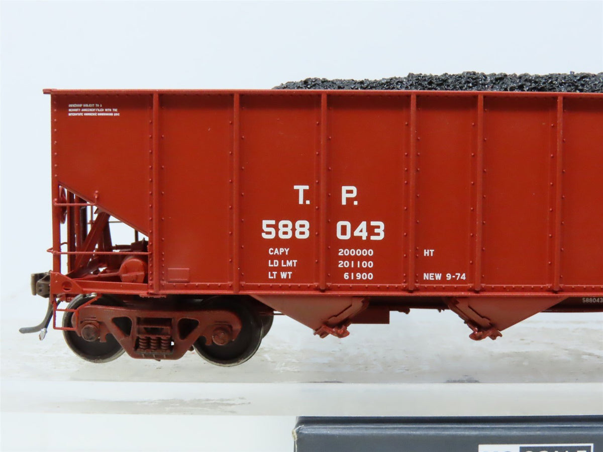 HO ExactRail Platinum #EP-81501-4 TP Texas Pacific 4-Bay Hopper #588043 - Custom