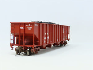 HO ExactRail Platinum #EP-81501-4 TP Texas Pacific 4-Bay Hopper #588043 - Custom