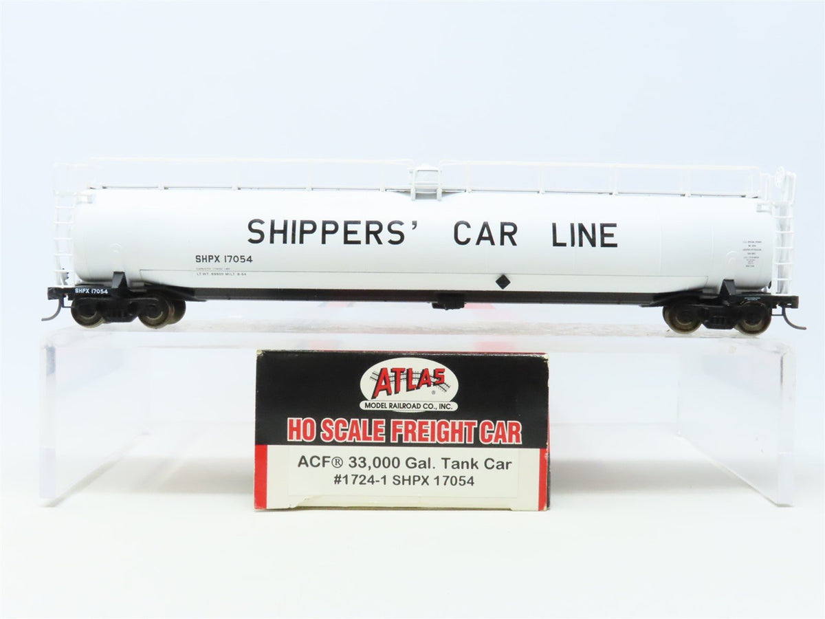 HO Scale Atlas 1724-1 SHPX Shipper&#39;s Car Line 33,000 Gallon Tank Car #17054