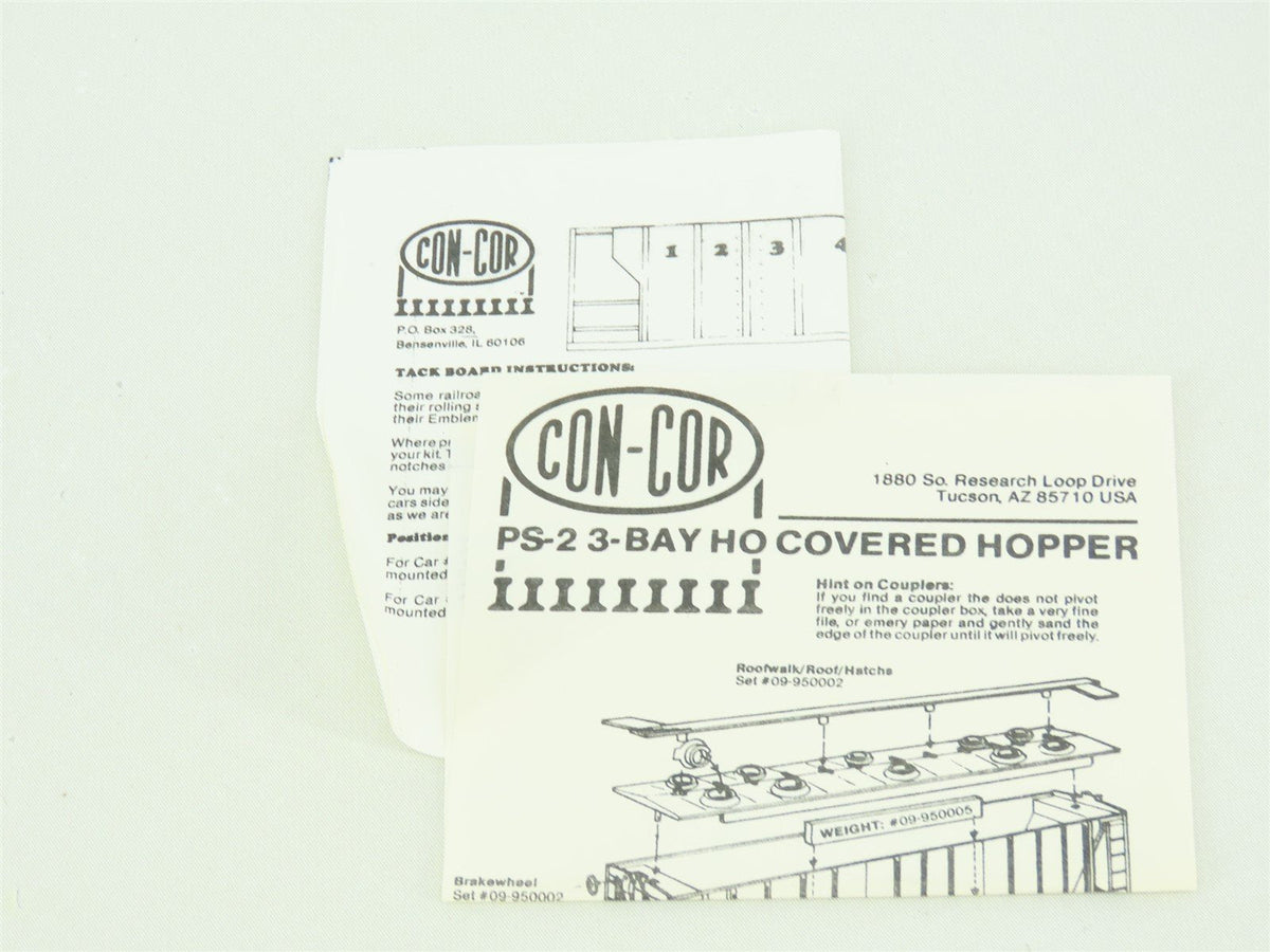 HO Scale Con-Cor Kit #0001-009525 UCPX Bakelite Plastics 3-Bay Hopper #30021