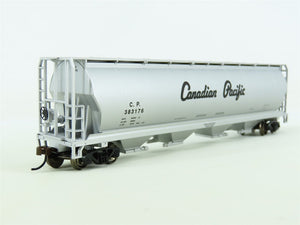 HO Bachmann Silver Series #19142 CP Canadian Pacific 4-Bay Cylindrical Hopper