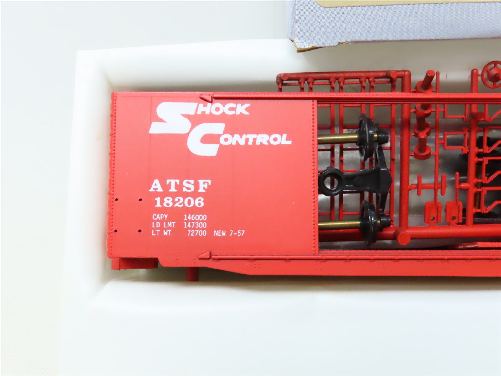 HO Scale Front Range Kit 5106 ATSF Santa Fe 50' Double Door Box Car #18206