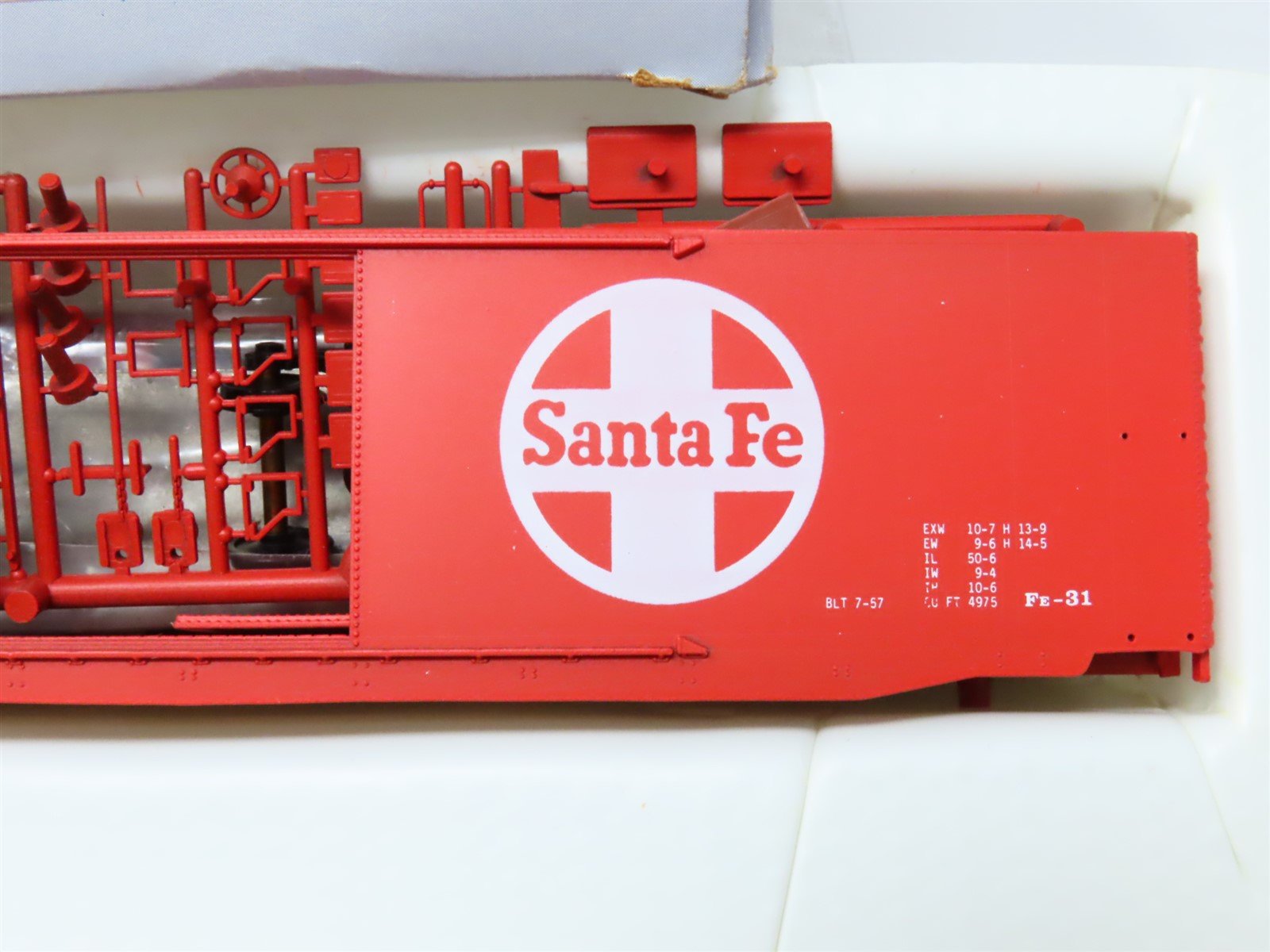 HO Scale Front Range Kit 5106 ATSF Santa Fe 50' Double Door Box Car #18206