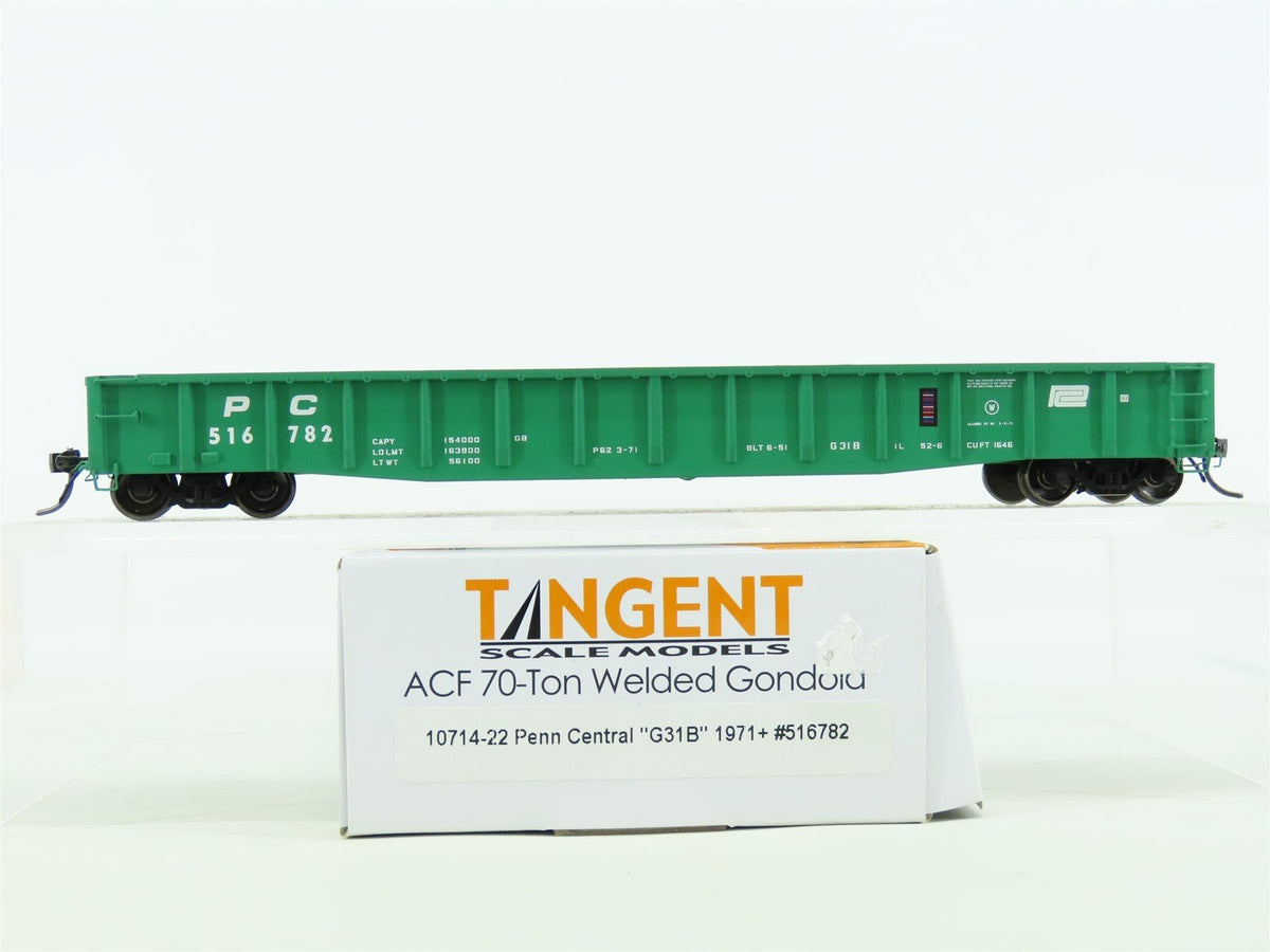 HO Tangent #10714-22 PC Penn Central &quot;G31B&quot; ACF 70-Ton Welded Gondola #516782