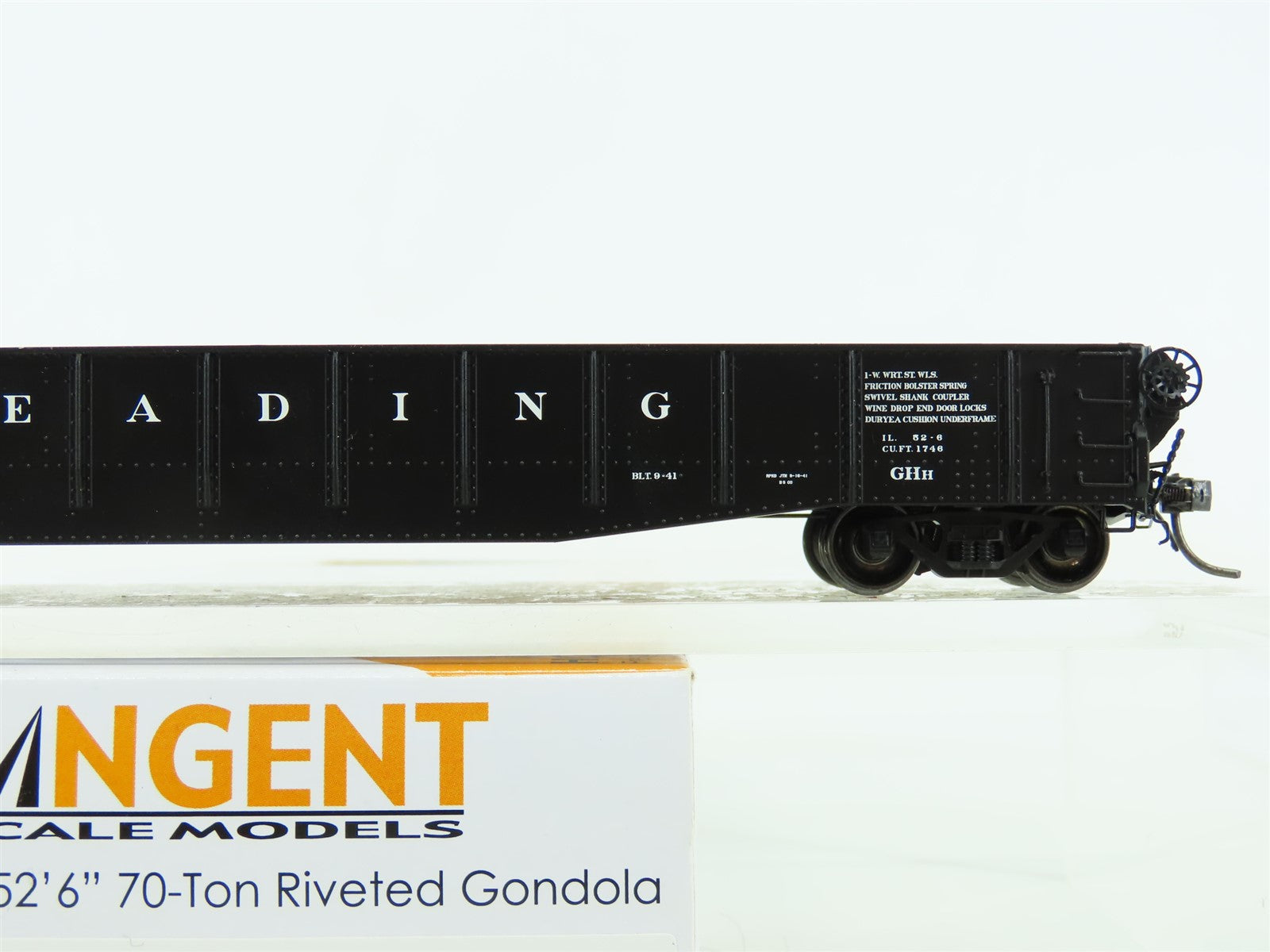 HO Tangent #10916-08 RDG Reading Bethlehem 52-6 70-Ton Riveted Gondola #25935