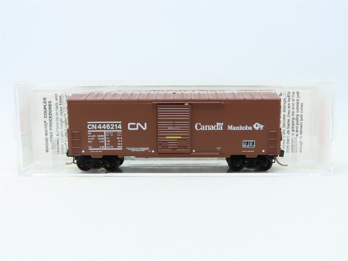 N Micro-Trains MTL #24280 CN Canadian National &quot;Manitoba&quot; 40&#39; Box Car #446214