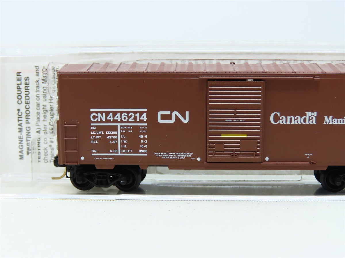 N Micro-Trains MTL #24280 CN Canadian National &quot;Manitoba&quot; 40&#39; Box Car #446214