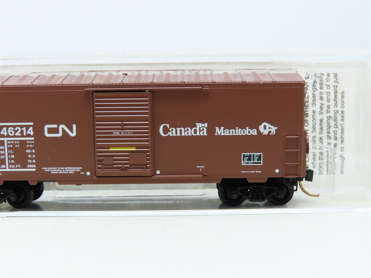 N Micro-Trains MTL #24280 CN Canadian National &quot;Manitoba&quot; 40&#39; Box Car #446214