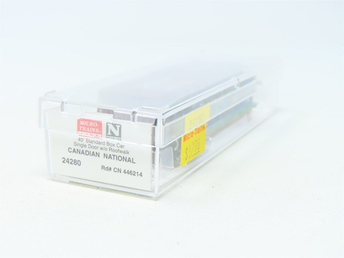 N Micro-Trains MTL #24280 CN Canadian National &quot;Manitoba&quot; 40&#39; Box Car #446214