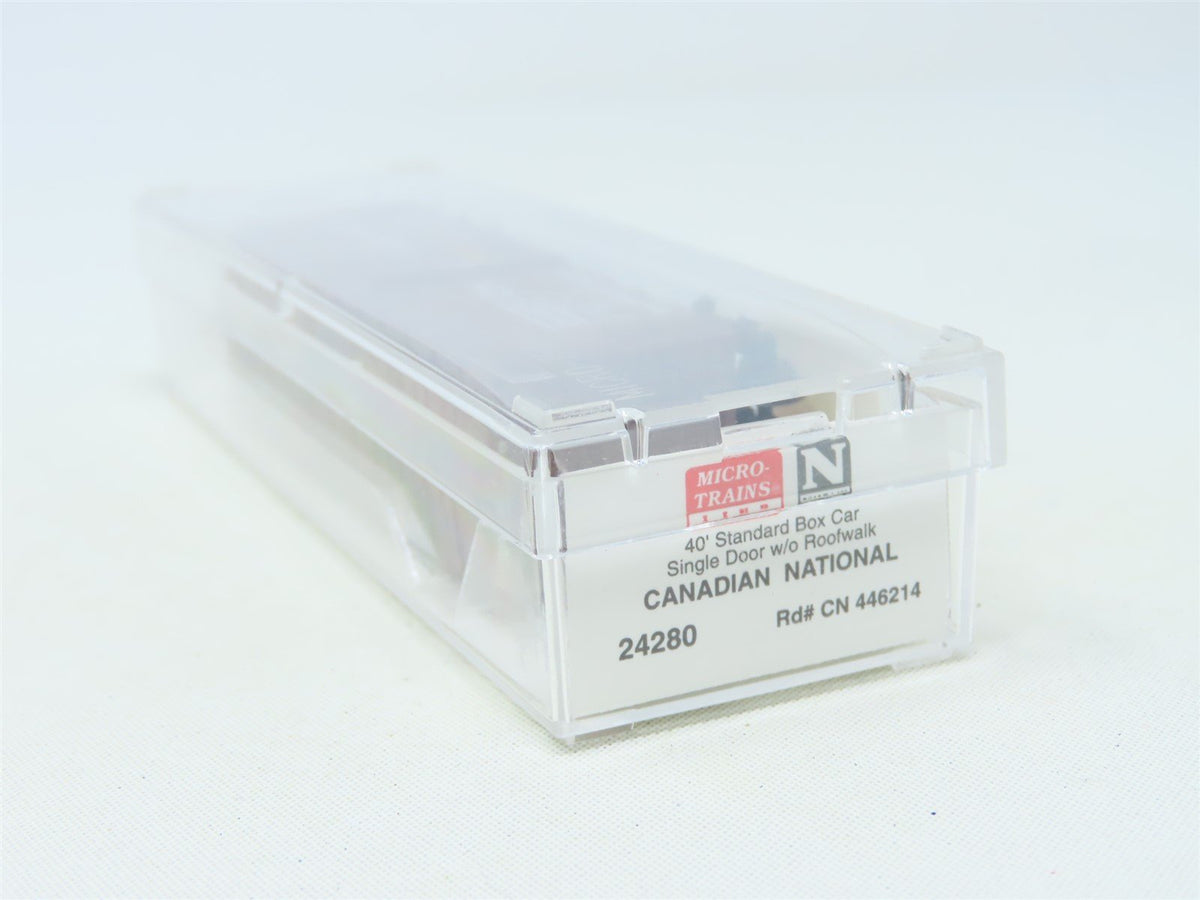 N Micro-Trains MTL #24280 CN Canadian National &quot;Manitoba&quot; 40&#39; Box Car #446214