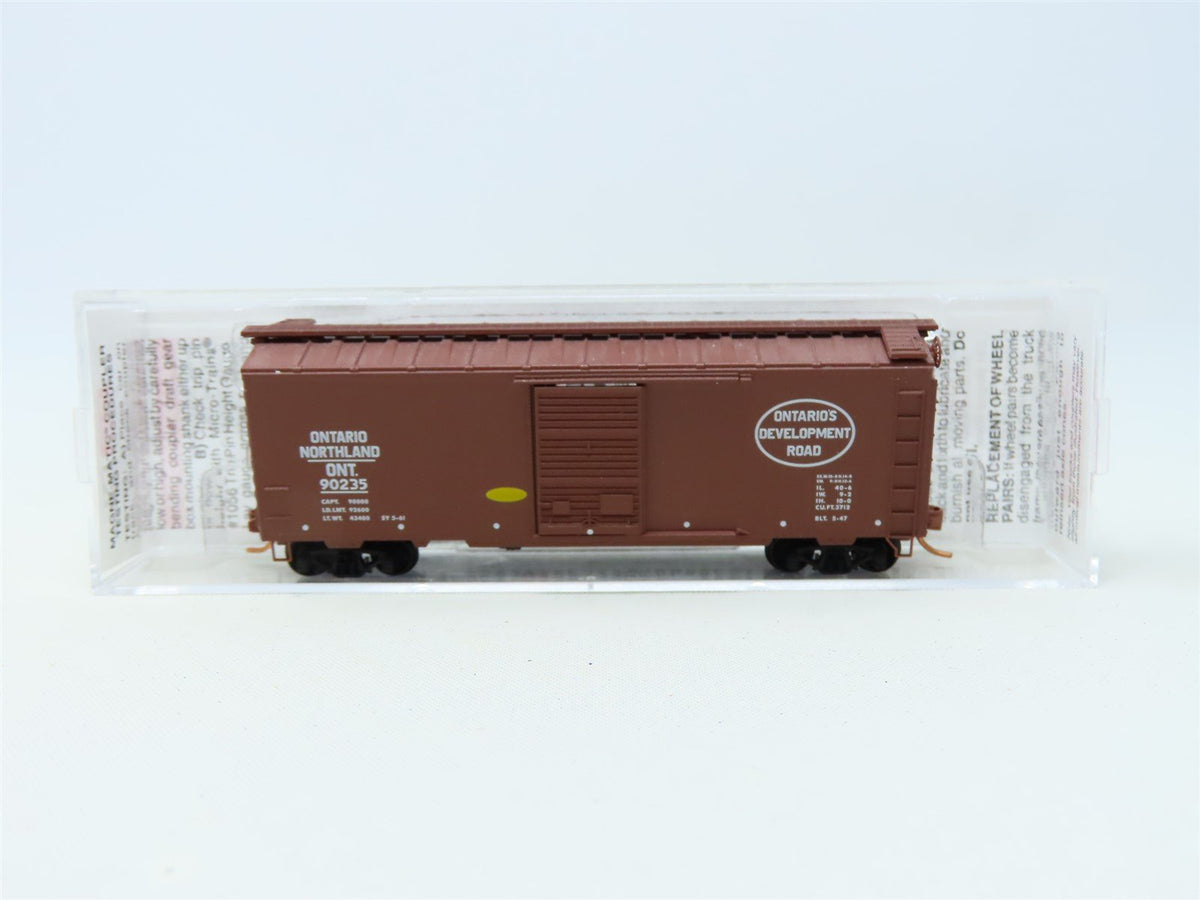 N Scale Micro-Trains MTL #02000376 ONT Ontario &amp; Northland 40&#39; Box Car #90235