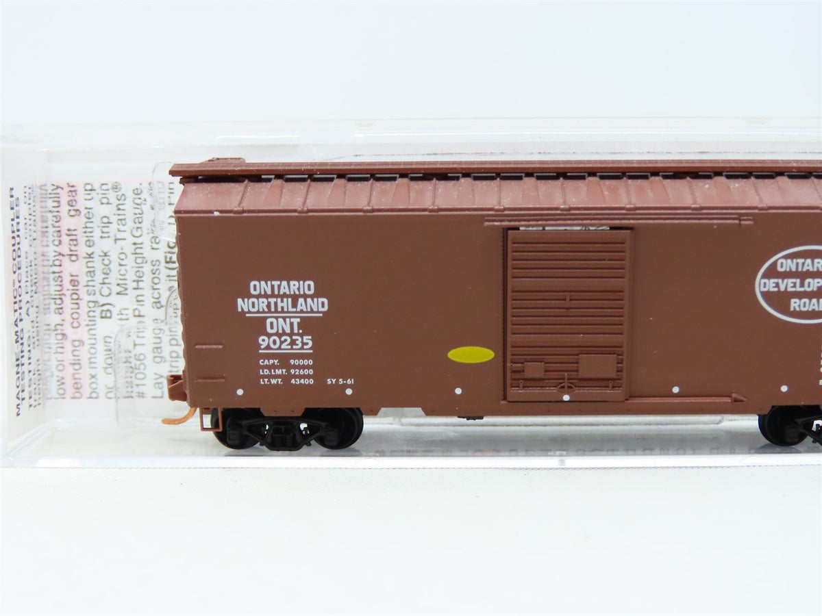 N Scale Micro-Trains MTL #02000376 ONT Ontario &amp; Northland 40&#39; Box Car #90235