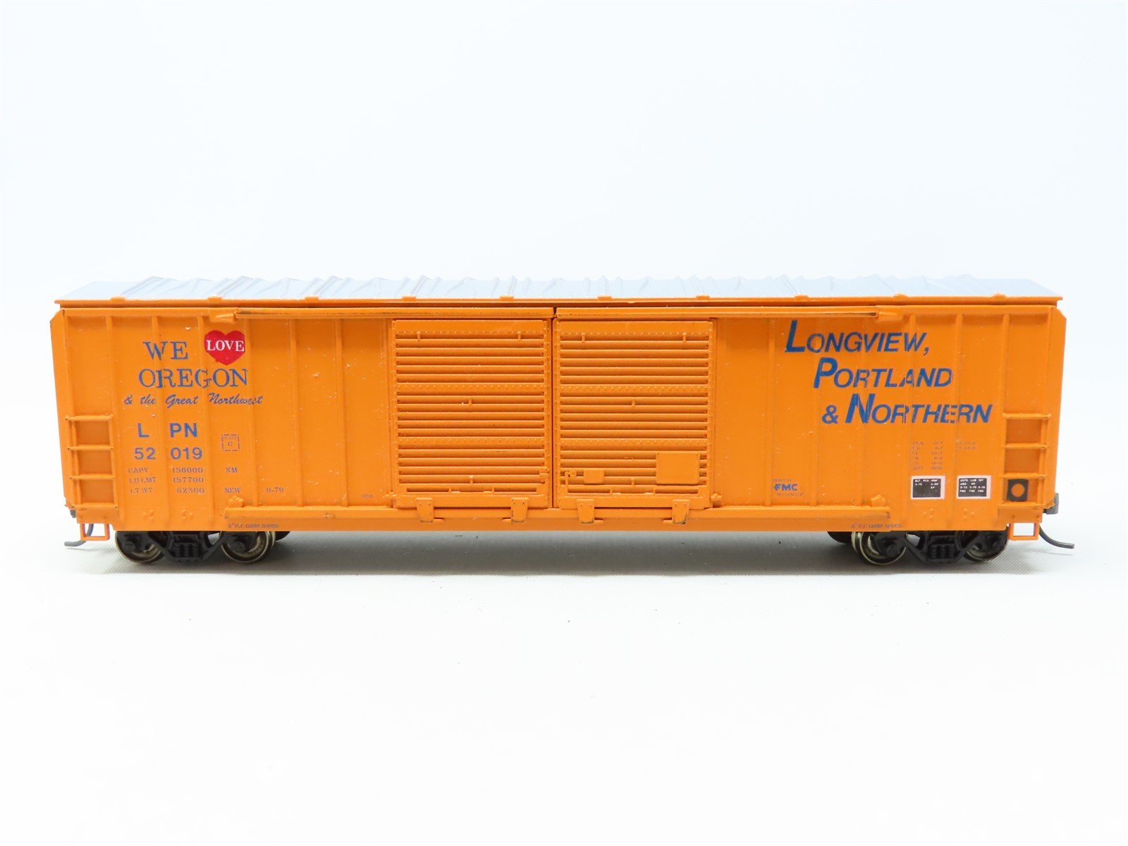 HO Scale Athearn LPN Longview Portland & Northern 50' Box Car #52019 Upgraded